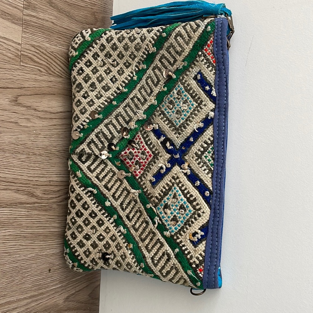 Bag! Handmade and bought in Morocco. Perfect for day and night.